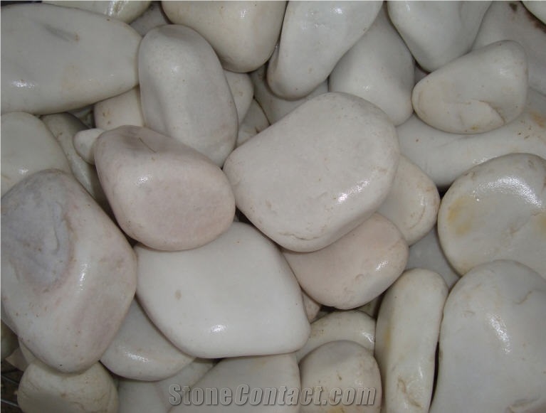 Dolomite Pebbles, White Marble Pebbles