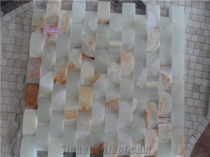 DLStone Onyx Mosaic, White Onyx Mosaic