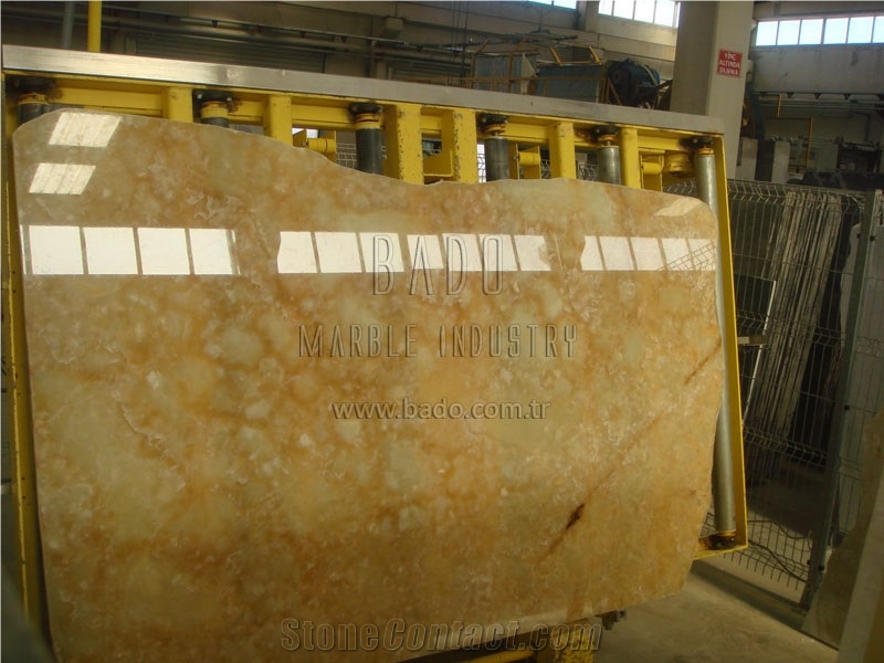 Honey Onyx Slabs, Turkey Yellow Onyx