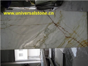 White Onyx Glass Composite Slabs