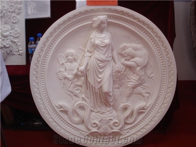 White Marble Relief