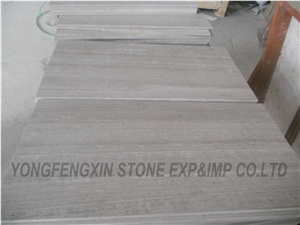 White Wooden Marble Tiles, China Grey Marble
