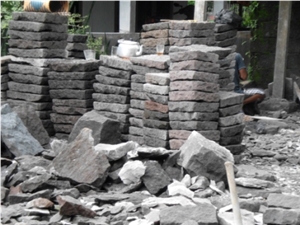 Lava Stone Tile / Slabs / Flooring ( Hand Cut )