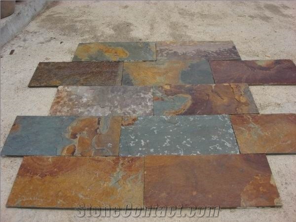 Natural China Rusty Slate Tile(good Thickness)