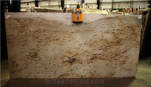 Polished Exotic Gold Granite Slab(own Factory)