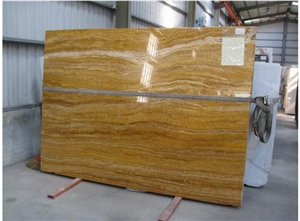 Polished Golden Travertine Slab(low Price)