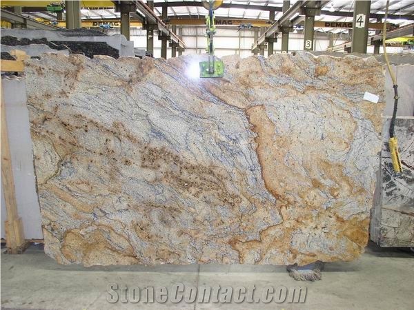 Polished Golden Wave Granite Slab(good Price)