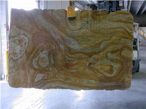 Polished Juparana Golden River Granite Slab(good P Polished Juparana Golden River Granite Slab(good P