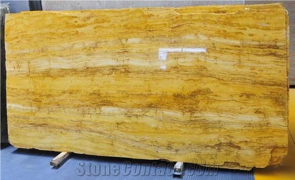 Polished Lemon Travertine Slab(low Price)