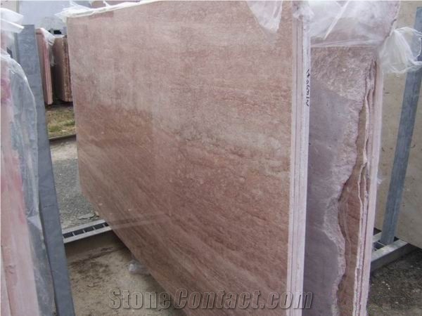 Polished Pink Travertine Slab(good Price)