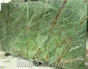 Polished Rain Forest Green Marble Slab(low Price)