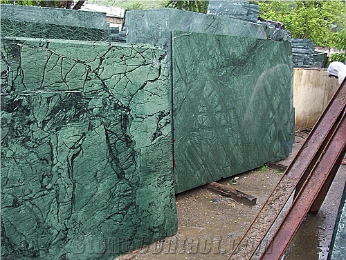 Polished Rajasthan Green Marble Slab