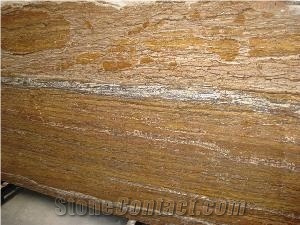 Polished Walnut Travertine Slab(own Factory)