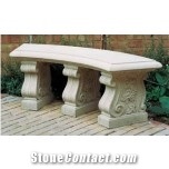 Garden Marble Bench, Grey Marble Bench