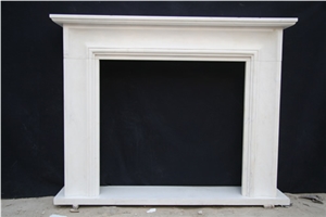 White Marble Fireplace Mantel