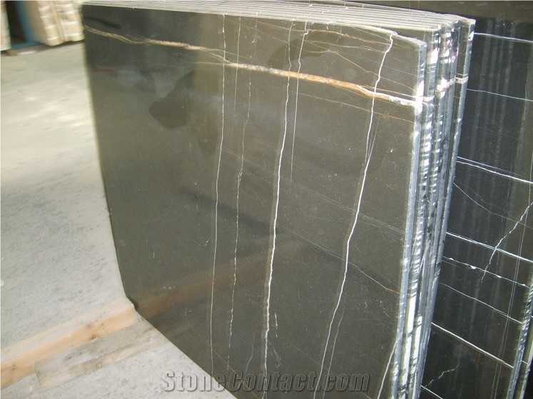 Nero Dorato Marble Block