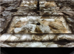 Semiprecious Stone Shower Base