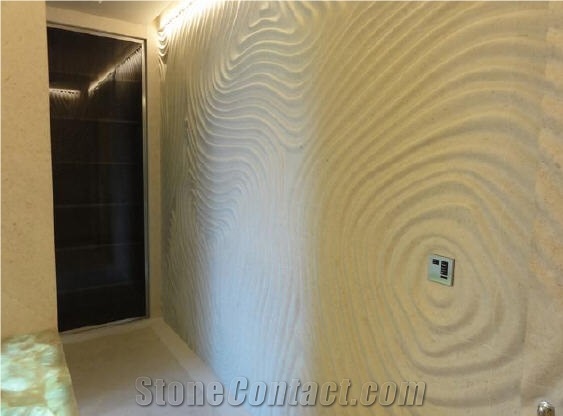 Wall Cladding Panel, Beige Sandstone Wall