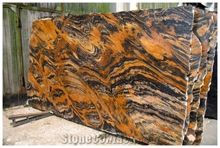 Golden Thunder Granite Slabs
