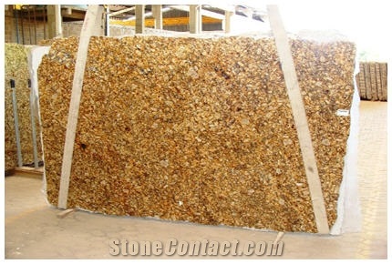 Napoleone Gold Granite Slabs, Brazil Yellow Granite