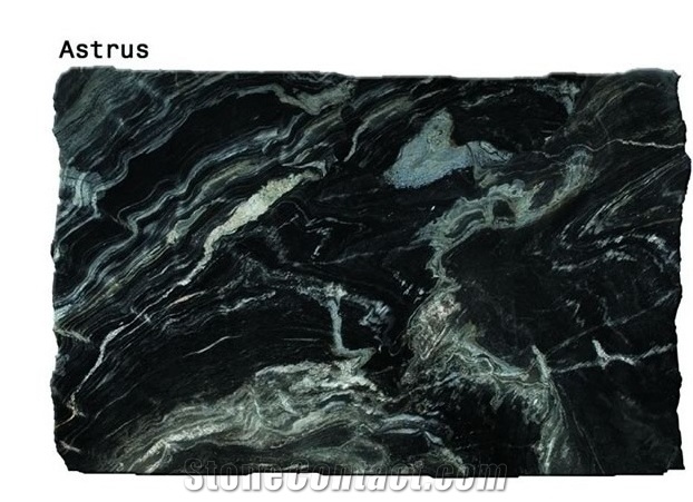 Astrus Granite Slabs, Brazil Black Granite