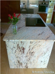 Brazil Granite Kitchen Top, Delicatus White Granite