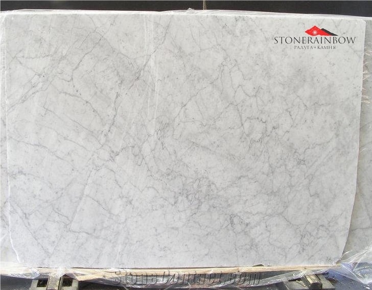 Bianco Carrara Venato C Marble Slabs, Italy White Marble