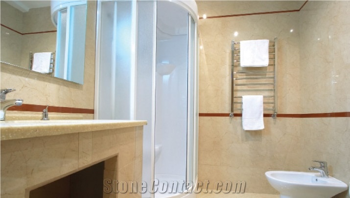 Marble Bath Design, Light Maria Sole Beige Marble