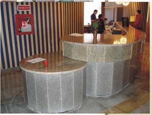 Granite Desk Top, Raw Silk Pink Granite Kitchen Countertops