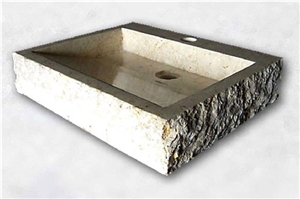 Serok Basin, Type : S - 010, Crema Santo Beige Marble