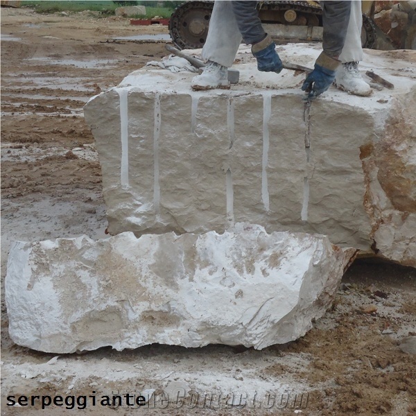 Serpeggiante Marble Block, Italy Beige Marble