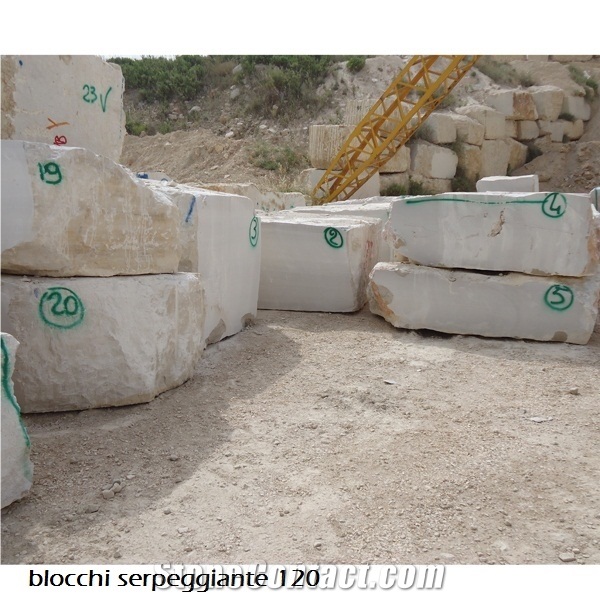Serpeggiante Marble Block, Italy Beige Marble