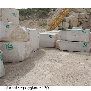 Serpeggiante Marble Block, Italy Beige Marble
