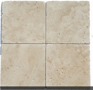 Manisa Light Travertine - Ivory Commercial Blocks, Manisa Light Travertine Block