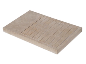 Noce Travertine Shower Tray, Coffee Brown Travertine