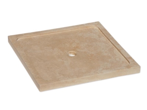 Noce Travertine Shower Tray, Coffee Brown Travertine