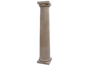 Noche Travertine Column, Noce Brown Travertine
