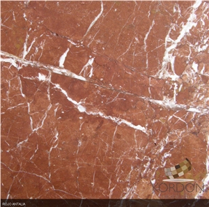 Rojo Antalya Marble Slabs, Turkey Red Marble