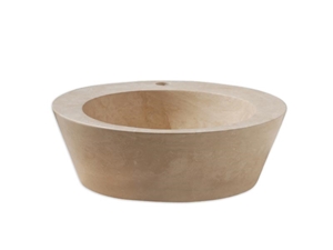 Travertine Sinks, Wash Basins, Light Walnut ,Ivory Beige Travertine