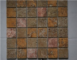 Antique Travertine Mosaic, Brown Travertine Mosaic Antique Travertine Mosaic, Brown Travertine Mosaic