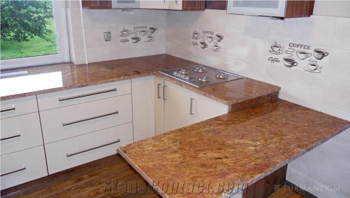 Ghibli Granite Countertop, Yellow Granite