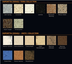 DuPont Zodiaq Colors