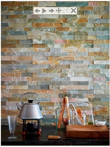 Gneiss Stone Facing and Cladding, Gneiss Gloria Yellow Cultured Stone