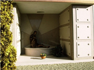 Mausoleums, Columbarium, Giallo Ovodda Yellow Granite