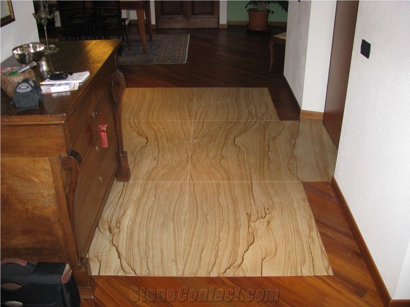 Pietra Di Manciano Sandstone Stairs, Yellow Sandstone