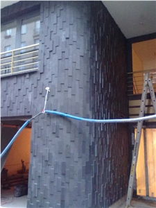 Black Slate Wall Cladding Tiles