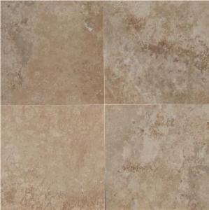 Tuscany Walnut Travertine Tiles, Turkey Brown Travertine