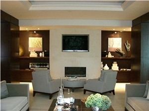 Euro Cream 2 cm Slab Fireplace, Crema Europa Beige Limestone Euro Cream 2 cm Slab Fireplace, Crema Europa Beige Limestone