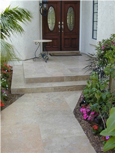 Roman Walnut Travertine, Travertino Romano Noce Travertine Slabs