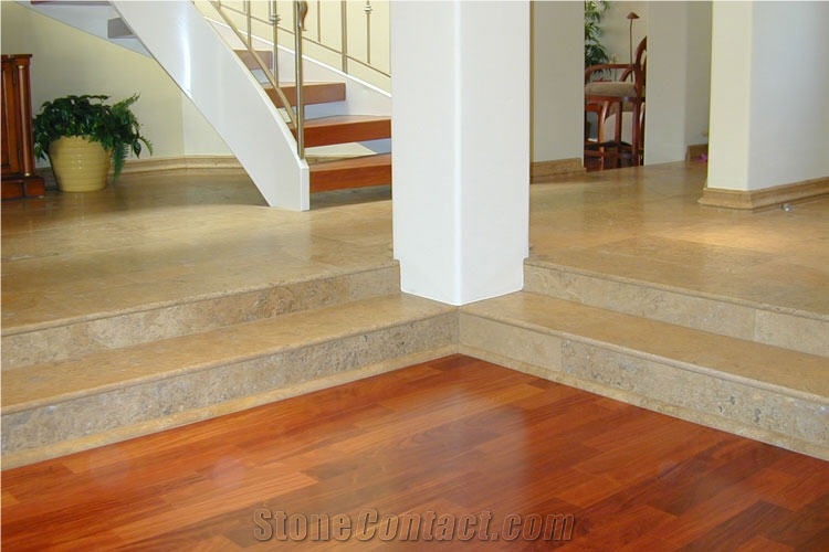 Roman Walnut Travertine, Travertino Romano Noce Travertine Slabs